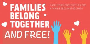 "Families Belong Together" Charlottesville Rally Logo